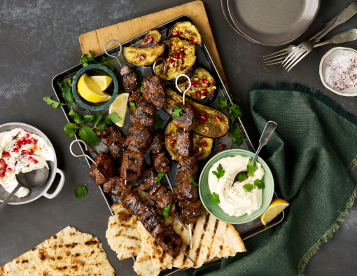 Grilled Steak Tip Kebabs Recipe
