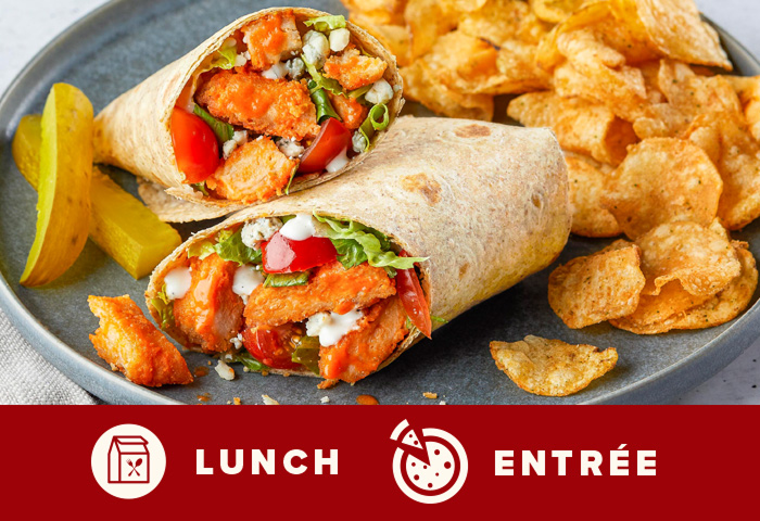 Buffalo chicken wrap