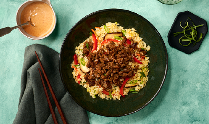 Spicy honey hibachi steak bowl