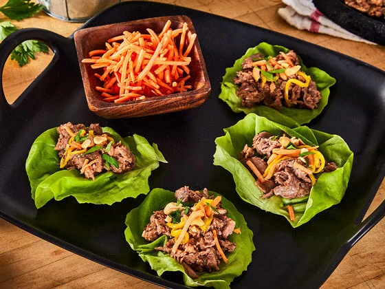 Spicy Steak Lettuce Cups Recipe