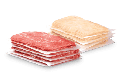 Beef and Chicken sliced flat steak 