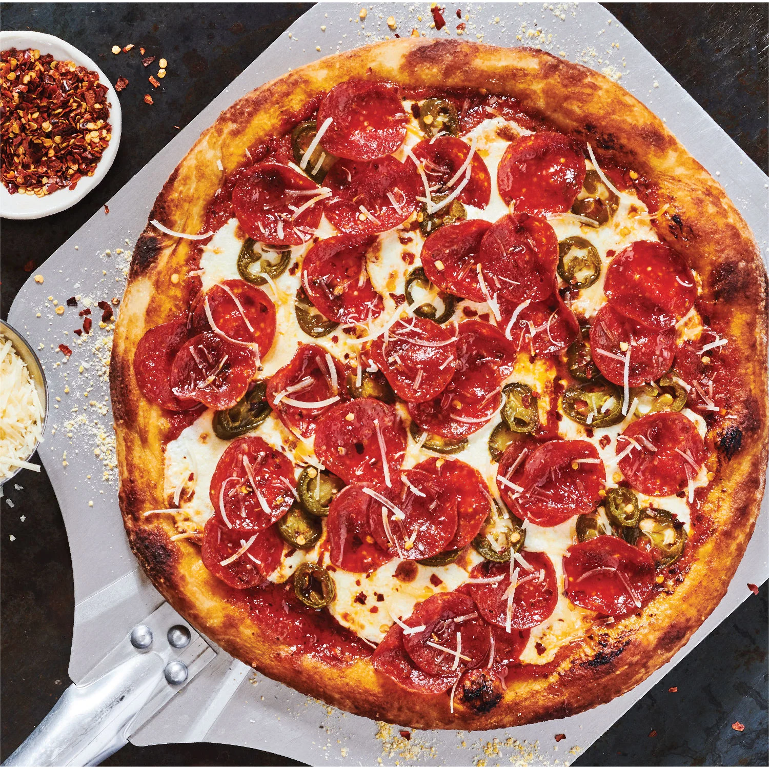 The Bee Sting Pizza ready to serve