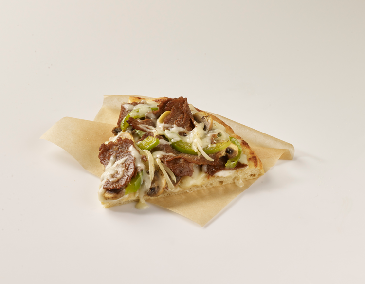 Philly Cheesesteak Pizza Slice