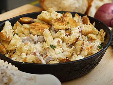 Steak Carbonara Mac and Cheese Bowled