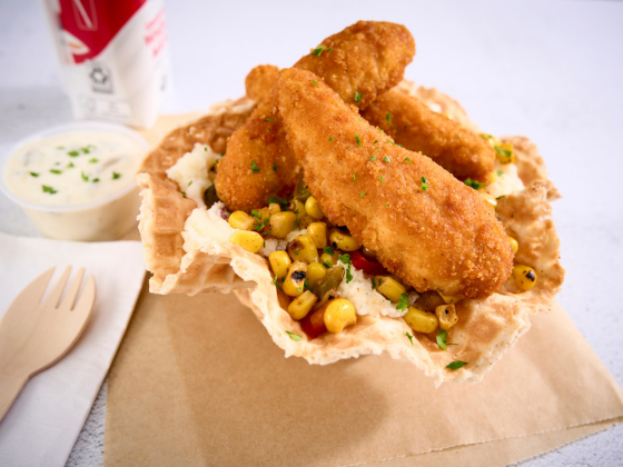 Nashville Hot Chicken Waffle Bowl Recipe