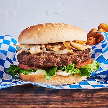 Mushroom and Swiss Burger Recipe