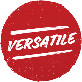 Image that says "versatile."