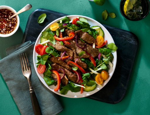 Vietnamese shaking beef salad recipe