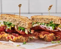 Steak Cut Bacon Sandwich with Pimento Cheese Recipe