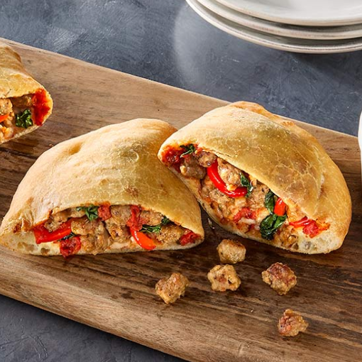 Italian Sausage and Peppers Panzerotti 