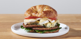 Bistro Breakfast Croissant plated