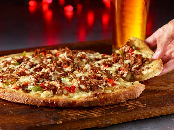 Image of Cheesesteak Pizza recipe.