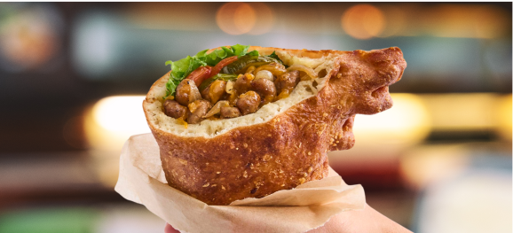 Cheeseburger stuffed popper pizza