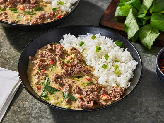 Green Coconut Curry with Beef Recipe