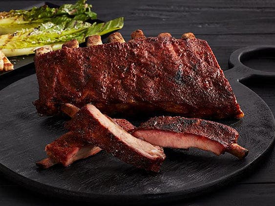 Saucy and Smoky St.Louis-Style Ribs on a Plate