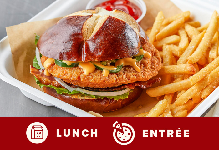 Cheesy chicken filet sandwich 