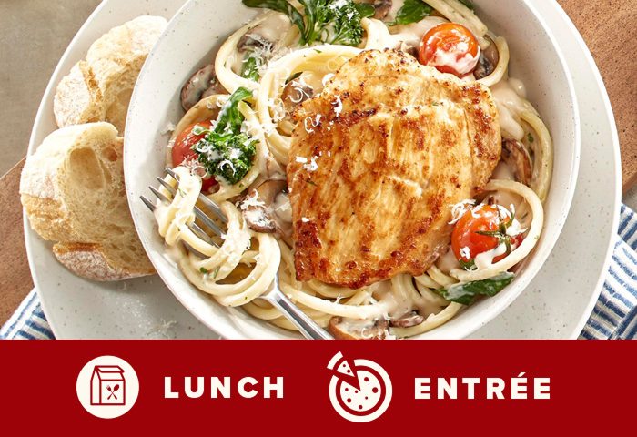 Creamy garlic chicken pasta