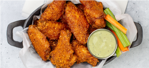 Applewood smoked wings