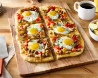 Sunny Side Up Breakfast Sausage Pizza Recipe