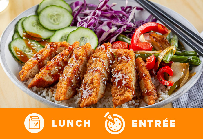 Korean-style BBQ chicken bowl